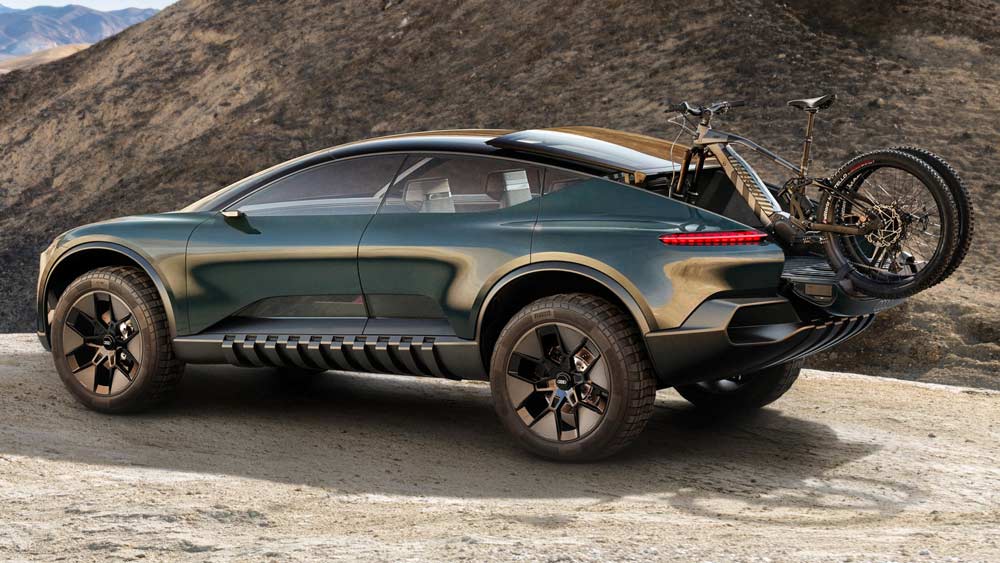 Audi Activesphere Concept - 45 Gradi Posteriore Lato Guidatore su Sterrato Audi Activesphere Concept - 45 Gradi Posteriore Lato Guidatore su Sterrato